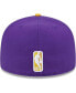 Фото #3 товара Men's Purple, Gold Los Angeles Lakers Gameday Gold Pop Stars 59FIFTY Fitted Hat