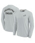 Фото #2 товара Men's and Women's Gray Philadelphia Eagles Super Soft Long Sleeve T-shirt