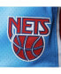 Men's Blue New Jersey Nets 1990/91 Hardwood Classics Authentic Shorts Синий, Средний - фото #5