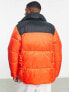 Columbia Puffect puffer jacket in black and red Exclusive at ASOS