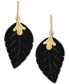 ფოტო #1 პროდუქტის Leaf Earrings in 10k Gold