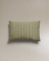 Striped cushion cover