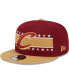 Фото #1 товара Men's Wine Cleveland Cavaliers Banded Stars 9FIFTY Snapback Hat