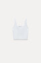 PLAIN KNIT CROP TOP