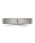 ფოტო #3 პროდუქტის Titanium CZ Flat Comfort Fit Wedding Band Ring