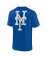 Men's and Women's Royal New York Mets Super Soft Short Sleeve T-shirt M - фото #2