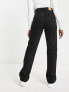 Фото #4 товара Weekday Rowe extra high waist straight jeans in black