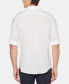 Фото #2 товара Рубашка мужская Perry Ellis льняная однотонная с отворотом на рукавах