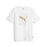 Фото #1 товара Puma Graphics Cat Crew Neck Short Sleeve T-Shirt Mens White Casual Tops 67718402