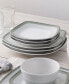 Фото #9 товара Colorscapes Layers Square Dinner Plate Set of 4, 10.75"