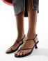 Public Desire Ark kitten heel strappy sandal in black