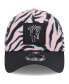 Фото #2 товара Men's Pink, Black Manchester United Zebra All Over Print 39THIRTY Flex Hat