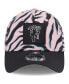 Men's Pink, Black Manchester United Zebra All Over Print 39THIRTY Flex Hat