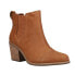 Фото #2 товара TOMS Everly Pull On Booties Womens Brown Casual Boots 10016830-210