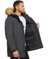 Фото #9 товара Men's Long Parka with Faux-Fur Lined Hood