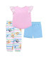 ფოტო #2 პროდუქტის Toddler Girls Pajama, 3 Piece Set