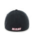 Фото #3 товара Men's Black Miami Heat Classic Franchise Flex Hat