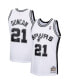 Фото #4 товара Men's Tim Duncan White San Antonio Spurs 1998-99 Hardwood Classics Swingman Jersey