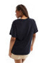 BOSS bold logo t-shirt in navy