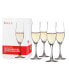 Wine Lovers Champagne Wine Glasses, Set of 4, 6.7 Oz