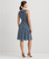 Фото #2 товара Платье Ralph Lauren Lauren с поясом и оборками Fit & Flare для женщин
