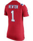 ფოტო #3 პროდუქტის Women's Cam Newton Red New England Patriots Alternate Game Jersey