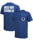 Фото #1 товара Indianapolis Colts Tri-Blend Pocket T-shirt - Heathered Royal