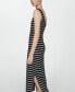 Фото #14 товара Women's Cut-Out Striped Dress