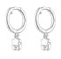 Original silver dangle earrings with amazonite 1003386300