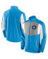 Фото #1 товара Men's Blue Charlotte FC Net Goal Raglan Full-Zip Track Jacket