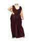 ფოტო #2 პროდუქტის Plus Size Athena Goddess Maxi Dress