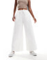 Labelrail x Olivia Grace Herring wide leg low rise textured trousers in white