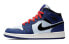 Фото #1 товара Jordan Air Jordan 1 Mid SE 中帮 复古篮球鞋 GS 白蓝 / Кроссовки Jordan Air Jordan BQ6931-400