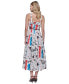 Women's Signature-Print Dress Sft Wht Mu, 4 - фото #4