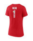 ფოტო #3 პროდუქტის Women's Red Washington Capitals Team Mother's Day V-Neck T-shirt