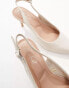 New Look slingback cout shoe in off white