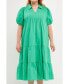 ფოტო #1 პროდუქტის Plus Size Poplin Midi Dress