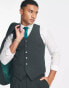 Фото #2 товара Noak 'Camden' super skinny premium fabric suit waistcoat in mid green with stretch