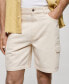 Фото #6 товара Men's Denim Cotton Cargo Shorts