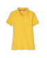 Фото #1 товара Big Girls Short Sleeve Stretch Pique Polo Shirt