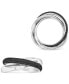 Black Spinel & Polished Band Crossover Statement Ring (1-1/4 ct. t.w.) in Sterling Silver