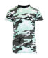 ფოტო #1 პროდუქტის Men's Camo Printed Short Sleeve Crew Neck T-shirt