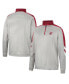 Фото #4 товара Men's Gray and Crimson Washington State Cougars Bushwood Fleece Quarter-Zip Jacket