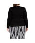 ფოტო #1 პროდუქტის Plus Size Rebel Rock Sweater