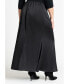 Plus Size Maxi Satin Skirt