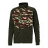Фото #2 товара Puma Contrast Blocked Camouflage Full Zip Jacket Mens Green Casual Athletic Oute