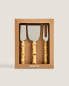 Bamboo cheese cutlery set