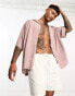 Фото #2 товара ASOS DESIGN relaxed viscose shirt in dusty pink