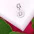 Steel pendant letter "D" Drops SCZ1157