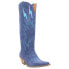 Фото #2 товара Dingo Thunder Road Embroidered Snip Toe Cowboy Womens Blue Casual Boots DI597-4